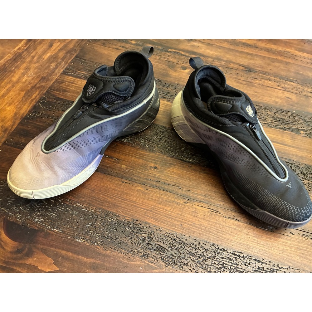 Adidas D.O.N Issue 7 Black Violet Basketball Shoes Men's 10 Preloved With Box - Picture 3 of 5
